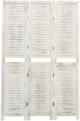 vidaXL 3 paneles antik fehér fa paraván 105 x 165 cm (338570) - vidaxl