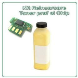 Compatibil Kit de reincarcare toner Yellow Lexmark 80C2HY0 (3K/75gr) pentru Lexmark CX410de CX410dte CX410e CX510de CX510dhe CX510dthe (80C2HY0)