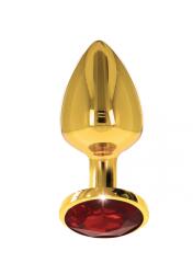 LeFrivole Plug anal gold cu piatra Jewel M