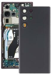 tel-szalk-192968983 Samsung Galaxy S22 Ultra 5G fekete akkufedél, hátlap, hátlapi kamera lencse (tel-szalk-192968983)