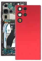  tel-szalk-192968976 Samsung Galaxy S22 Ultra 5G piros akkufedél, hátlap, hátlapi kamera lencse (tel-szalk-192968976)