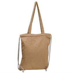 Tornazsák - hátizsák, újrahasznosított pamut 140 gm2 37, 5 x 0, 3 x 42 cm törtfehér