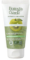 Bottega Verde - Masca scrub 2 in 1 purificatoare, pentru tenul mixt sau gras, cu extract de mar verde si kiwi - Estratti di Bellezza, 75 ML