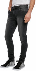 Urban Classics Мъжки панталони urban classics - Вталени дънки с цип - истински черен, с пране - tb3798