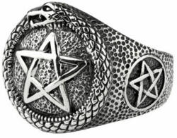 ETNOX Пръстен ETNOX - Pentacle with snake - SR1432