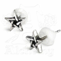 Alchemy gothic обеца Pentagram Шипове E164 - Alchemy Gothic - E164