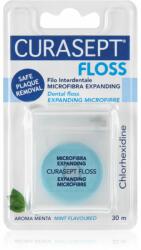 Curasept Dental Floss Expanding Microfibre ata dentara speciala antibacterial Mint 30 m