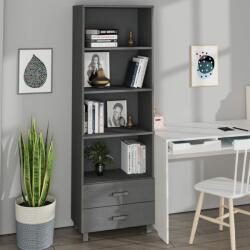 vidaXL Dulap înalt „HAMAR gri închis, 60x35x180 cm, lemn masiv de pin (340490) Comoda