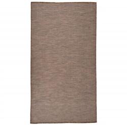 vidaXL barna lapos szövésű kültéri szőnyeg 80 x 150 cm (340785)