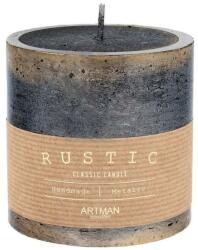 ARTMAN Lumânare decorativă 9x9 cm, neagră - Artman Rustic Patinated