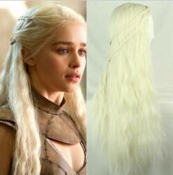  GoT Game of Thrones Trónok Harca Daenerys Targaryen halloween farsang jelmez kiegészítő - szőke paróka