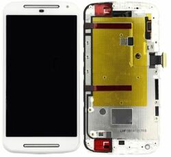 Motorola Moto G XT1068 - LCD Kijelző + Érintőüveg + Keret (White) TFT, White