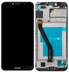 Huawei Y6 (2018) - LCD Kijelző + Érintőüveg + Keret (Black) TFT, Black