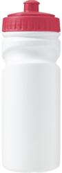  Kulacs műanyag 500ml újrahasznosított műanyagból, piros kupakkal