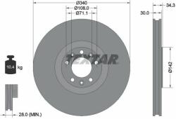 TEXTAR Disc frana TEXTAR PRO 92268203 (92268203)