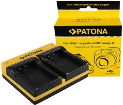 Patona Canon LP-E17 Patona dupla USB-s fényképezőgép akkumulátor töltő (191676) (PATONA_DUPLA_USB_LPE17)