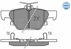 MEYLE set placute frana, frana disc MEYLE -ORIGINAL: True to OE. 025 221 5814 (025 221 5814)