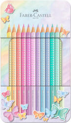 Faber-Castell Creioane colorate FABER-CASTELL Sparkle Pastel, 12 buc/set, FC201910
