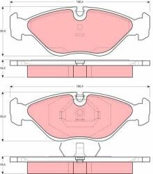 TRW set placute frana, frana disc TRW GDB969 (GDB969) - automobilus