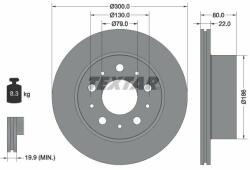TEXTAR Disc frana TEXTAR PRO 92284303 (92284303)