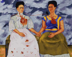 Ipicasso Set pictura pe numere, cu sasiu, Cele doua Fridas - Frida Kahlo, 40x50 cm (PC4050868)