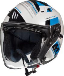 MT Helmets Casca pentru scuter MT AVENUE SIDEWAY GLOSS REARL BLUE