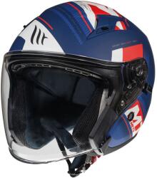 MT Helmets Casca pentru scuter MT AVENUE SIDEWAY MATT BLUE/RED
