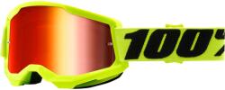  Ochelari motocross 100% STRATA2 YELLOW-MIRROR RED