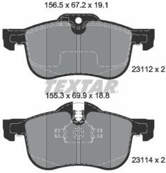 TEXTAR set placute frana, frana disc TEXTAR Q+ 2311203 (2311203)
