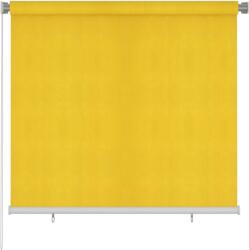 vidaXL Jaluzea tip rulou de exterior, galben, 160x140 cm, HDPE (312866)