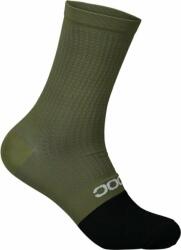 POC Flair Sock Mid Epidote Green/Uranium Black L Kerékpáros zoknik