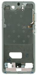tel-szalk-192969299 Samsung Galaxy S21 5G ezüst előlap LCD keret, burkolati elem (tel-szalk-192969299)