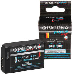 PATONA Canon LP-E17 EOS 750D 760D 8000D Kiss X8i Rebel prémium akkumulátor / akku - Patona Platinum USB-C csatlakozóval (PT-1352)