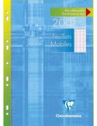 Clairefontaine Coli albe simple A4 multiperforate, metric, 100 file, Clairefontaine