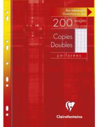 Clairefontaine Coli albe duble A4 multiperforate, metric, 100 file, Clairefontaine