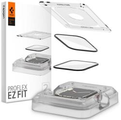 Spigen EZ FIT kijelzővédő üveg 2db (2.5D lekerekített szél, 0.2mm, 9H) FEKETE Apple Watch Series 7 41mm (AFL04052)