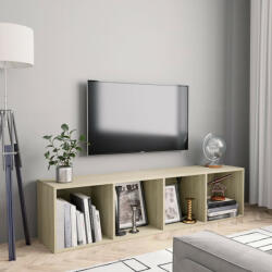 vidaXL Bibliotecă/Comodă TV, stejar Sonoma, 143 x 30 x 36 cm (800264) Raft