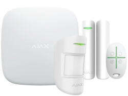 Ajax Systems Kit alarma StarterKit Plus, wireless, LAN + 2G/3G + Wi-Fi, alb - AJAX