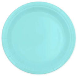 PartyPal Papír tányér, világos kék 18 cm, 6 db/cs