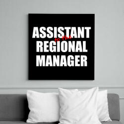 printfashion The Office - Assistant to the regional manager WHITE - Vászonkép - Fekete (7251513)