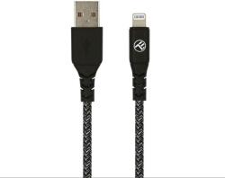 Tellur Cablu Tellur Green USB la MFI Lightning 2.4A 1m Nailon Negru (TLL155481)