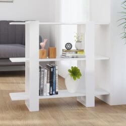 vidaXL Bibliotecă/Separator cameră, alb extralucios, 100x30x87 cm (811553) Biblioteca