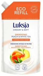 Luksja Săpun lichid cu piersic și ceai alb - Luksja Creamy & Soft Energizing Peach & White Tea Caring Hand Wash 400 ml