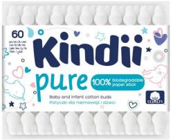 Kindii Bețișoare din bumbac pentru copii, 60 buc. - Kindii Pure Cotton Buds 60 buc