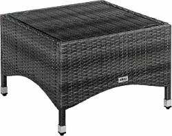 STILISTA Kerti asztal 58 x 58 cm polyrattan szürke - kokiskashop