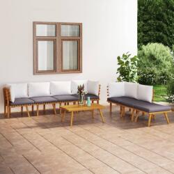 vidaXL Set mobilier de grădină cu perne, 8 piese, lemn masiv acacia (3087016) - comfy