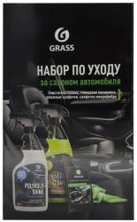 GRASS Set intretinere auto Polyrol Shine + Universal Cleaner si lavete Grass