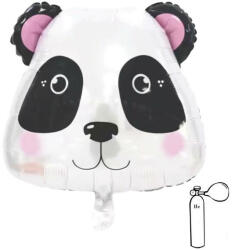 PartyPal Panda fej, fólia lufi, 49x55 cm