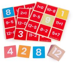 BIGJIGS Toys Bingo matematic - Adunari si scaderi (34021) - bestmag