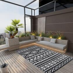 vidaXL Covor de exterior, negru, 160x230 cm, PP (316979) Patura